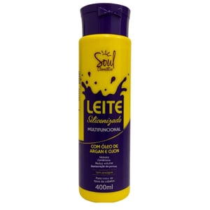 Leite Siliconizado Multifuncional Creme 400ml Soul Cosméticos 