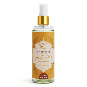 Body Splash Attaf Rosé Desodorante Colônia Soul Cosméticos 200ml