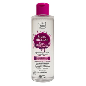 água Micelar Rosa Mosqueta 250ml Soul Cosméticos