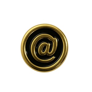Aplicação Em Plástico Abs Para Personalizar Arroba Hard 