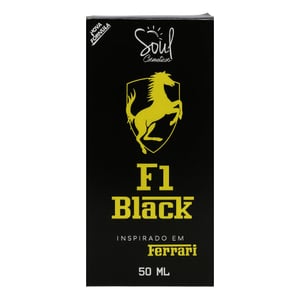 F1 Black Colônia Masculina 50ml Soul Cosméticos 