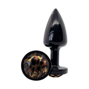 Plug Anal Diamond Black Onça Delicious