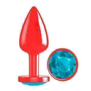 Plug Anal Diamond Colors Vermelho Delicious.