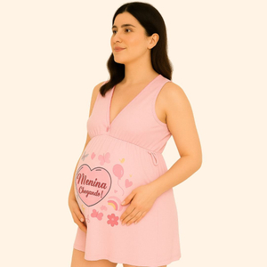 Camisola Estampada Com Frase Menina Chegando íntima Delas