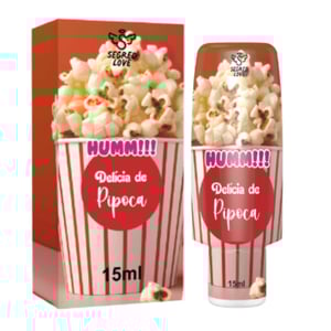 Humm Delícia De Pipoca Gel Beijável Hot 15ml Segred Love
