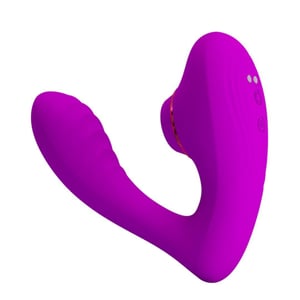 Estimulador Clitoriano Com Penetrador 7 Vibrações Nauty Pretty Love