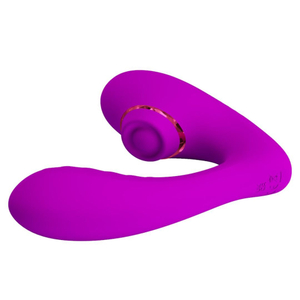 Estimulador Clitoriano Com Penetrador 7 Vibrações Nauty Pretty Love