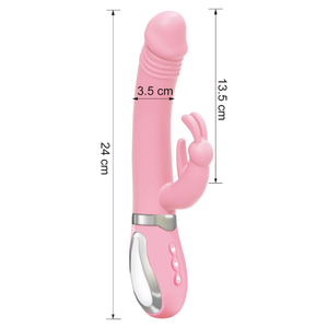 Vibrador Rabbit Naughty Com Língua Estimuladora 36 Vibrações E Aquecimento