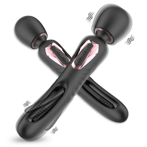 Vibrador Varinha Mágica Duplo Recarregável Para Ponto G E Estimulação De Clitóris Dennis