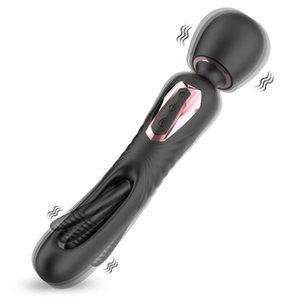 Vibrador Varinha Mágica Duplo Recarregável Para Ponto G E Estimulação De Clitóris Dennis