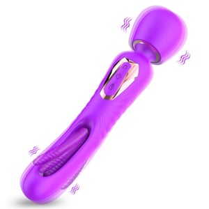 Vibrador Varinha Mágica Duplo Recarregável Para Ponto G E Estimulação De Clitóris Dennis