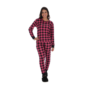 Pijama Suede Total Print Xadrez Variados Victory