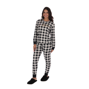 Pijama Suede Total Print Xadrez Variados Victory