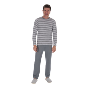 Pijama Masculino Suede Listrado Variados Victory