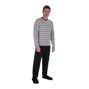 Pijama Masculino Suede Listrado Variados Victory