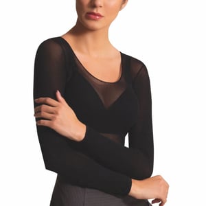 Segunda Pele Manga Longa Decotada Fio 40 Selene