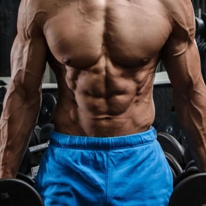Avental Sexy 3d Masculino Com Short Azul Pimenta Sexy 