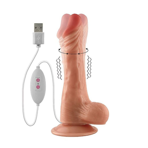 Pênis 5e5 Realístico Rotativo Com Vibração 20 X 3,9cm Vibe Toys