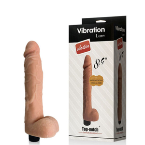 Pênis Realístico 8.4 Lure Com Escroto E Vibração Multivelocidade Vibe Toys