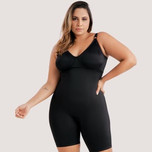Modelador Macaquinho Sem Bojo Plus Size Vi Lingerie
