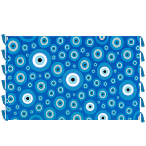 Canga Praia Em Poliéster Olho Grego Bali Beach