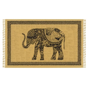 Canga De Praia Em Poliéster Indiana Elephant Hangar