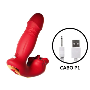 Vibrador Com Boca Estimuladora Por Aplicativo Vibe Toys