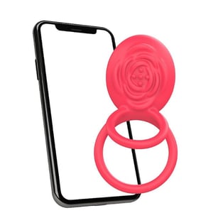 Anel Peniano Duplo Com 9 Vibrações E Controle Por Aplicativo Vibe Toys