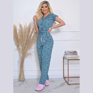 Pijama Luana Com Blusinha E Calça Lust Chick