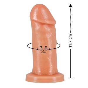 Prótese Garanhão Maciça 11,7 X 3,8cm Prazer & Cia