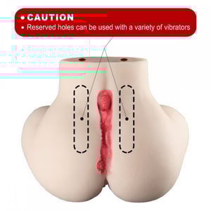 Masturbador Formato De Bumbum Com ânus Vagina E útero Penetráveis Crazy Lion