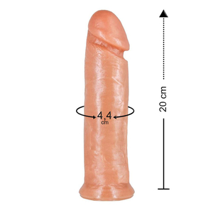 Prótese Garanhão Maciço 20 X 4,4cm Prazer & Cia