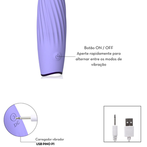 Cápsula Vibratória Aveludada Recarregável 8 Modos De Vibrações Vibe Toys