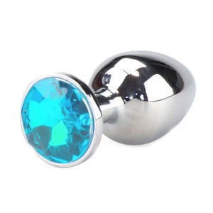 Plug Anal De Metal Com Pedra Colors Grande
