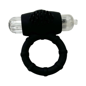 Anel Peniano Em Silicone Com Cerdas Massageadoras E Vibração Vibe Toys