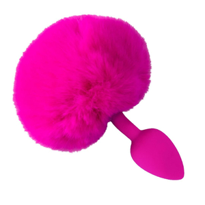 Plug Anal De Silicone Pequeno Com Rabo De Coelho