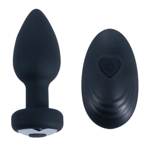 Plug Anal Silicone 10 Modos De Vibração Com Controle Remoto Sem Fio
