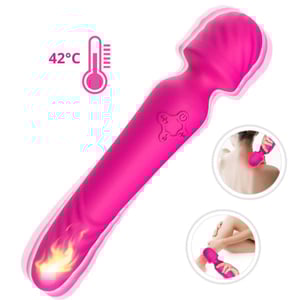 Vibrador Varinha Mágica Dupla 9 Modos De Vibração E Função Aquecimento Vibe Toys