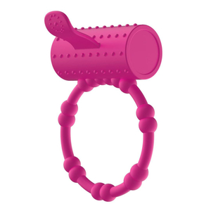 Anel Peniano Com Estimulador Língua E Com Cápsula Vibratória Vibe Toys