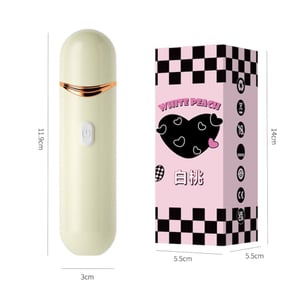 White Peach Estimulador De Clitóris 10 Modos De Pulsação Vibe Toys