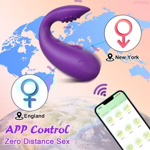 Vibrador Whale 10 Modos De Vibração Com Aplicativo De Longa Distância