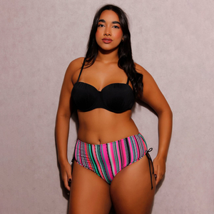 Biquíni Tomara Que Caia Com Alças Removíveis E Calcinha Alta Linha Premium