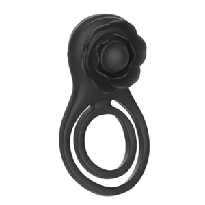 Anel Peniano Duplo Com Rosa Estimuladora 9 Modos De Vibração Vibe Toys