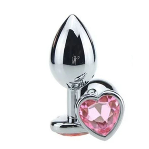 Plug Anal Coração Metal Médio Vibe Toys