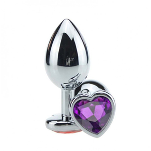 Plug Anal Coração Metal Médio Vibe Toys