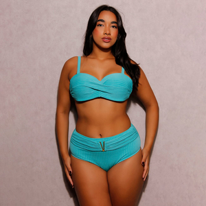 Biquíni Hot Pants Tecido Canelado Com Detalhe Metálico Hangar Lingerie