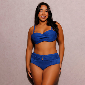 Biquíni Hot Pants Tecido Canelado Com Detalhe Metálico Hangar Lingerie