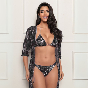 Biquíni Melissa Estampado Com Saída De Praia Hangar Lingerie
