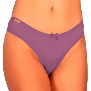 Calcinha Carolina Microfibra Detalhes Em Renda Frontal Edima