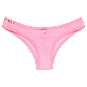 Calcinha Carolina Microfibra Detalhes Em Renda Frontal Edima